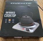 Nib Ovente 7" Infrared Electric Burner, Ceramic Glass Hot Plate, BGI101S Ob. Fixed Price $21.23.