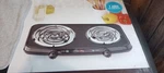 Mainstays Black Double Burner Lightweight Convenient & Portable New Open Box. Fixed Price $65.99.