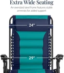 "best Choice Products Oversized Padded Zero Gravity Chair, Folding Outdoor Patio. Fixed Price $121.99.