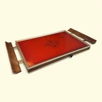 Vintage Cornwell Electric Tray Burnt Orange Mod 1121 115 Volts 175 Watts Warming. Fixed Price $25.00.