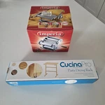 Imperia Dal 1932 Counter Top Pasta Maker Machine Kit Italy & Cucina Drying Rack. Fixed Price $44.99.