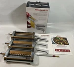 Kitchenaid Ksmpra Stand Mixer Attachment 3- Piece Pasta Roller & Cutter Set. Fixed Price $85.00.