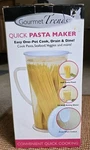 Vintage Gourmet Trends Quick Pasta Maker Easy, One-pot Cooking Drain Lid. Fixed Price $9.99.