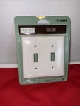 Allen + Roth Capitol Double Toggle Wall Plate White Finish 0325968 Nib. Fixed Price $6.00.