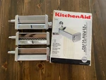 Kitchenaid Kpra Pasta Roller & Cutter Set Mixer Attachment 3 Piece Made In Italy. Fixed Price $90.00.