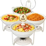 316 Stainless Steel Chafer Chafing Dish Sets Catering Round Food Warmer 9QT. Fixed Price $139.99.