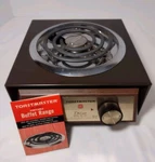 Vintage Toastmaster Luxe Portable Buffet Range Model 6401 Single Burner Works. Fixed Price $19.95.