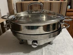 Oster Electric Chafing Dish Buffet Food Warmer Server Stainless CKSTBSCD500-SS. Fixed Price $74.99.