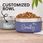 Personalized Dog Bowl Stainless Steel Custom Engraved Name Non-slip Food Dish. Fixed Price $28.50.