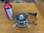 Used Coleman Peak 1 Apex Ii Stove Model 445A700 W/ Pump & Bottle Untested Parts. Fixed Price $44.95.