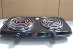 Mainstays Portable Double Burner And Hot Plate 120V 1800W. Fixed Price $28.99.