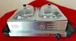 Nostalgia Electric 2-STATION Stainless Buffet Server & Warming Tray Mint Cond.. Fixed Price $29.99.