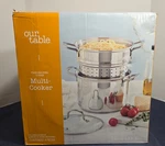 Bed Bath & Beyond "our Table" 4PC. Multi Cooker 12QT Stainless Steel Newopen Box. Fixed Price $39.99.