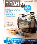Titan Arctic Zone Expandible Fridge Cold Lunch Box GRAY2 Ice Walls Tags New. BX3. Fixed Price $26.95.