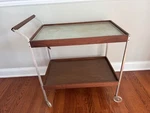 Vtg Salton Hotable Hotray 2 Tier Heated Serving Bar Cart H-158S 1960'S Mcm. Fixed Price $299.00.