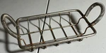 Vintage Old Antique Steel Wire Soap Dish With Spring Handles. Fixed Price $14.95.