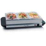 Megachef Buffet Server & Food Warmer With 3 Removable Sectional Trays , Heat. Fixed Price $88.51.