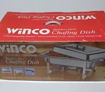 Winco Stainless Steel Full Size Rectangle Chafing Dish Lift-off Cover. Fixed Price $45.99.