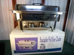8QT Update International Stackable Full-size Chafer W/built-in Lid Holders & Box. Fixed Price $40.00.
