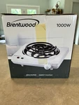 Brand New Brentwood TS-320 1000W Single Electric Burner White Nib. Fixed Price $15.95.
