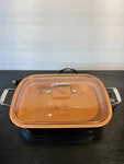 Paula Deen Electric Skillet Roaster LMSR01A 1500W W/ Glass Lid & Temp Control. Fixed Price $45.00.