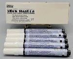 5 Sealed Marvy Uchida 3MM Snow Markers For Fabric & Paper, Puffs W/heat 1022S-S. Fixed Price $14.75.