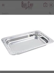 Bon Chef 5608 Arches Full Size Stainless Steel Serving Tray 21.5X13.5 Nsf. Fixed Price $100.00.