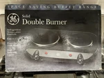 Double Burner Table Stove Model 168996 General Electric Buffet Range Camping. Fixed Price $42.00.