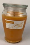 Patriot Candles Peach Mango 15OZ Single Wick Glass Jar. Fixed Price $16.99.
