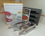 Kitchenaid Nevku 3-PC Pasta Roller & Cutter Set For Stand Mixer Open Box W Bklt. Fixed Price $64.99.
