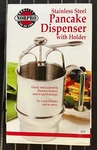 Norpro New Box Pancake Dispenser With Holder 2.5 Cup Stainless Steel #3170. Fixed Price $16.00.