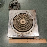 Capital Products Electric Stove Ceramic Single Burner Vintage Stainless - Works!. Fixed Price $50.00.