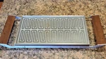 Vtg Sears Electric Food Warmer Wood Handles Hot Plate Warming Tray 14" X 8". Fixed Price $21.95.