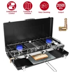 3 Burner Camping Stove 20000 Btu Portable Foldable Propane With Toast. Fixed Price $84.44.