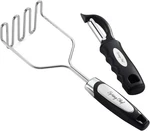 Spring Chef Stainless Steel Potato Masher With Premium Vegetable Peeler, Mashed. Fixed Price $18.41.