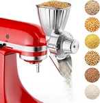 Gvode Grain Mill Attachment For Kitchenaid Stand Mixer, 9 Grind Level Flour. Fixed Price $71.99.