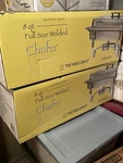 Segawe Stainless Steel Chafing Dish Sets Catering Food Warmer 2 Pack 8 Qt. Fixed Price $93.00.