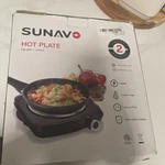 Sunavo CB-H21 1500W Black Hot Plate Single Burner 6-LEVEL Temp Electric. Fixed Price $40.00.