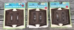 Vintage Brentwood Double Light Switch Cover Plate Mid Century Walnut Brown. Fixed Price $25.00.