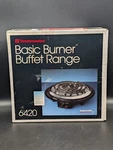 Toastmaster Basic Burner Buffet Range Model 6420 Adjustable Temperature New. Fixed Price $29.99.