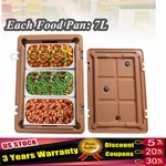 Commercial Insulated Food Carrier Box Catering Hot Cold Chafing Dish 3 Pans. Fixed Price $148.09.
