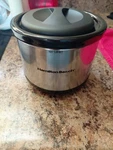 Hamilton Beach SC40 33006 Mini Slow Cooker Silver Space Saver. Fixed Price $21.37.