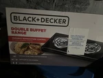 Black+decker Double Buffet Range 2-BURNER Electric Hot Plate 1500W. Fixed Price $35.00.