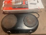 General Electric 169214 120V 1500 W Dual Burner Hot Platel, Black. Fixed Price $25.00.