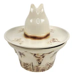 Vtg Western 1960 Mccoy El Rancho Cowboy Hat Serve-all Chip & Dip. Fixed Price $199.99.