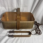 Vtg Salton Cosmopolitan Hot Basket Electric Bread Bun Warmer 1977 Tested Working. Fixed Price $29.95.