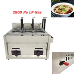 Techtongda Commercial Lp Gas Desktop Noodle Cooker 6 Holes Pasta Cooking Machine. Fixed Price $224.40.