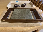 Vintage Electric Hot Tray By Tricolator HT-66 Gold Very Rare Mid Century Oak Nib. Fixed Price $19.99.