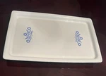 Vtg Corning P-54 Blue Cornflower Electric Hot Plate 16"X10" No Cord. Fixed Price $20.00.