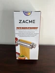 New Opened Box Zacme Stainless Steel Pasta Cutter Attachment Kitchenaid. Fixed Price $40.50.
